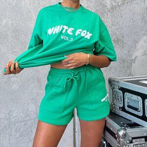 White Fox Offstage Lounge Shorts S